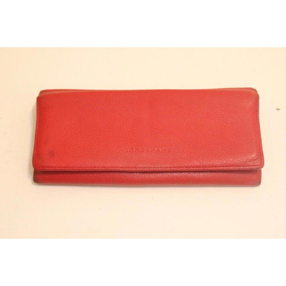 Longchamp Red Leather Wallet
